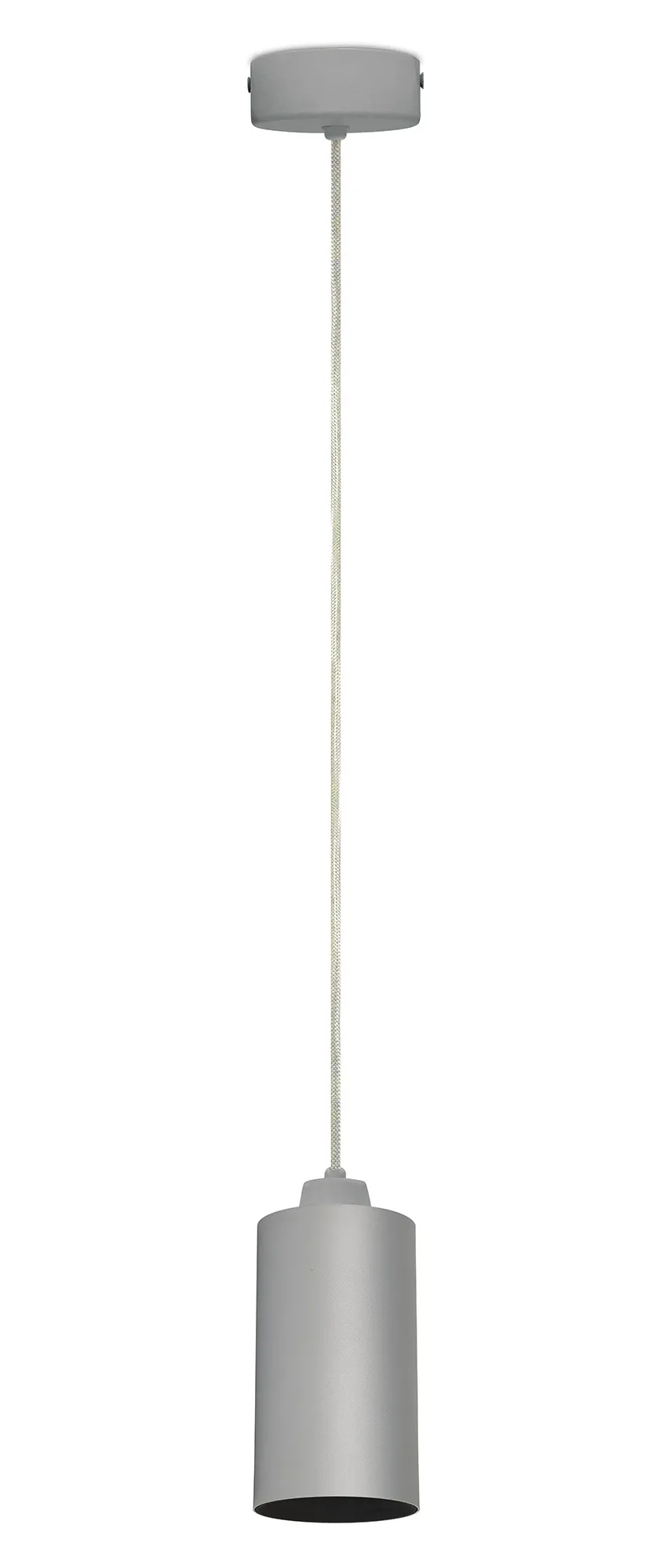 DL350002  Eos 15 P, 15W Silver & Black LED Pendant Spotlight 1180lm 25° 2700K IP20